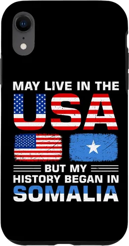 Vista 24 de iPhone 16 USA Flag America Somalia Flag Somalian Roots Country Case