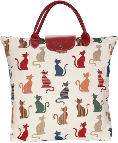 Vista 11 de Signare Bolsa plegable para tapiz, bolsa de compras reutilizable, bolsa de comestibles