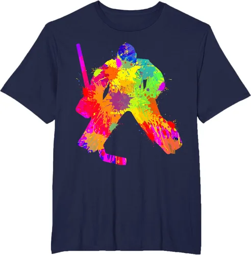 Vista 65 de Camiseta de hockey de hockey sobre hielo, Negro