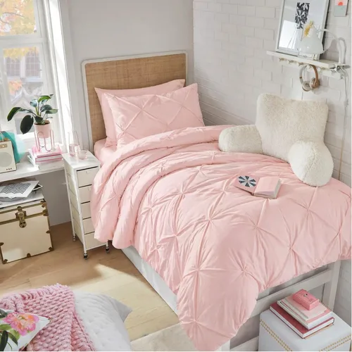 Vista 7 de Maple&Stone Juego de edredón tamaño Queen color beige, 7 piezas en una bolsa, juegos de ropa de cama con edredón, sábanas, fundas de almohada