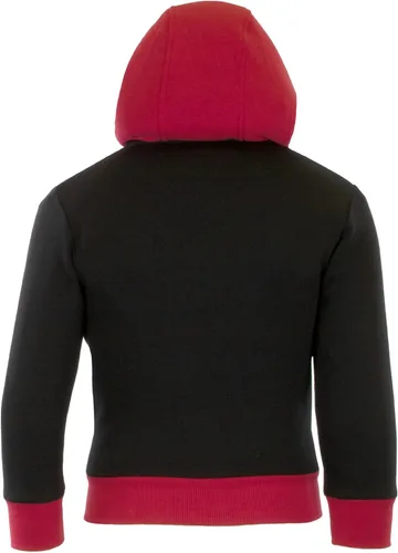 Vista 2 de Marvel Spider-Man - Sudadera con capucha de forro polar Sherpa con cremallera para niños, diseño de superhéroe con capucha para niños