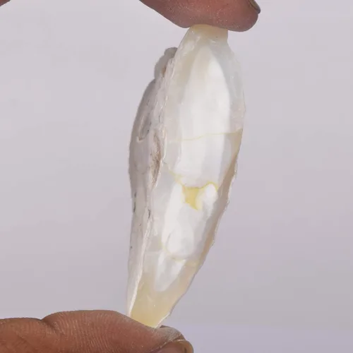 Vista 3 de gemhub Ópalo en bruto sin tratar 157.00 Ct. Cristal curativo certificado natural Ópalo blanco piedra preciosa, Gema, Ópalo mejorado en tonos