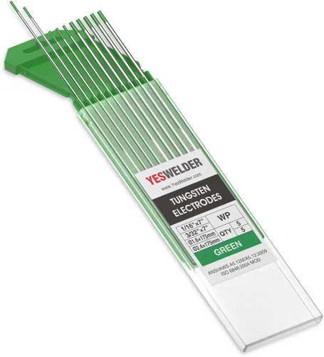 Vista 8 de YESWELDER Electrodo de tungsteno TIG Weld 1/8"x 7" 10-pk, no radiactivo comparable a E3 púrpura