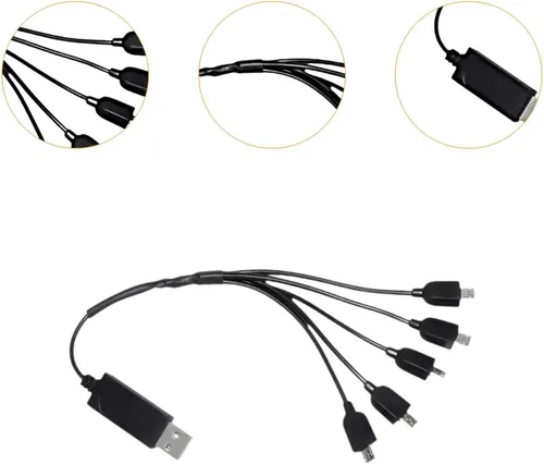 Vista 2 de Cable de carga para drones Recambios Fuerte Portátil Universal Drone Accesorios Quadcopter Parte para E525 S89 E88 E99 DIY Accs