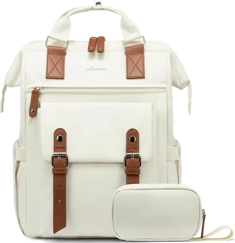 Vista 11 de LOVEVOOK - Mochila para laptop, para viaje de trabajo, bolso de enfermera, profesor, médico, viajero, para computadora de negocios, mochila