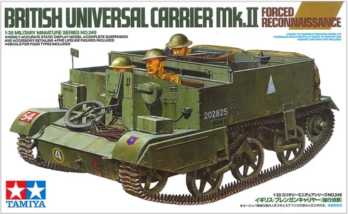 Vista 3 de Tamiya 300035249 35249 Universal Carrier Mk.II Forced Recon 1:35 Kit de Modelo Militar