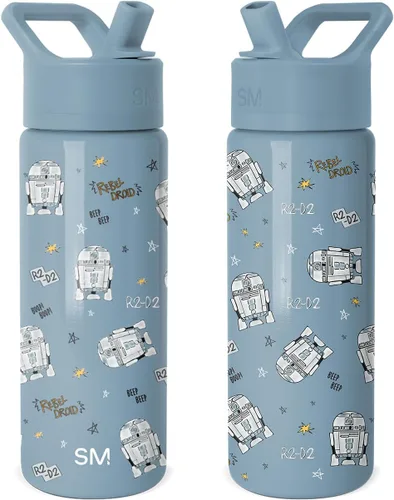 Vista 39 de Simple Modern DC Comics Batman - Botella de agua para niños con tapa con pajilla, vaso aislado de acero inoxidable de 14 onzas para niños, vaso a
