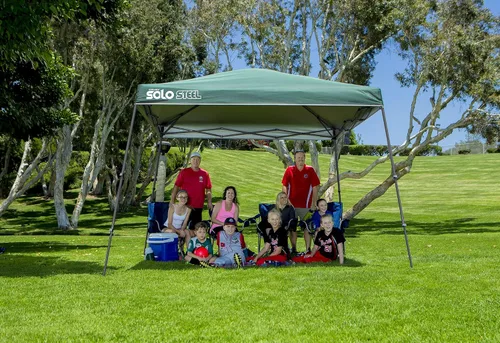 Vista 4 de Quik Shade Solo Steel - Toldo de pierna inclinada de 11 x 11 pies