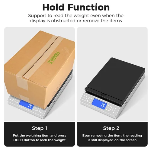 Vista 6 de TIPRE Báscula Digital de Envío Postal, Báscula de Correo con Soporte Abatible para Sobres, Báscula de Franqueo de 66lb/0.1oz para Paquetes, Pequeñas
