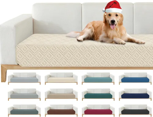 Vista 34 de Manta Impermeable para Sofá para Perros 2026 (30"x53") Cómoda Alfombrilla de Sofá de Dos Plazas para Mascotas con Respaldo Antideslizante, Forro