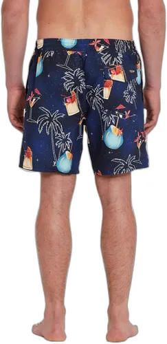 Vista 2 de Volcom Traje de baño estándar de 17 pulgadas con cintura elástica para hombre, Lavanda perla
