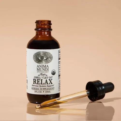 Vista 2 de Anima Mundi Apothecary Relax Tonic - Apoyo para el sistema nervioso – Ayuda natural para calmar y mejorar el estado de ánimo – Logra el alivio