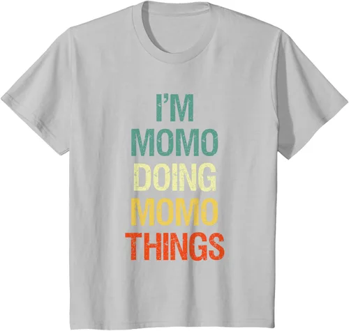 Vista 29 de I'M Momo Doing Momo Things - Camiseta de regalo con nombre personalizado, Negro, S