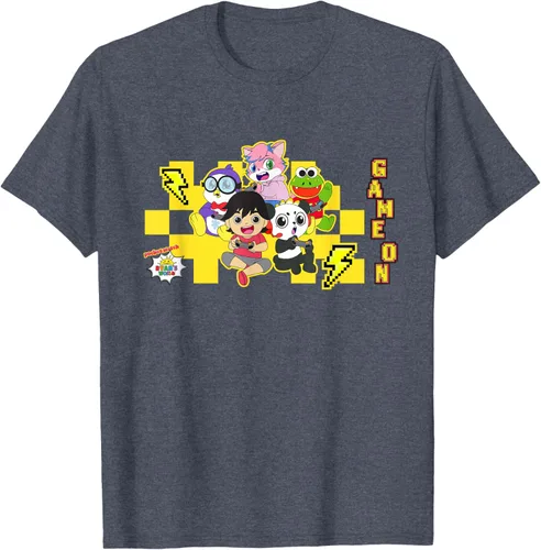 Vista 51 de Ryan's World Game On Characters Camiseta, Negro, S
