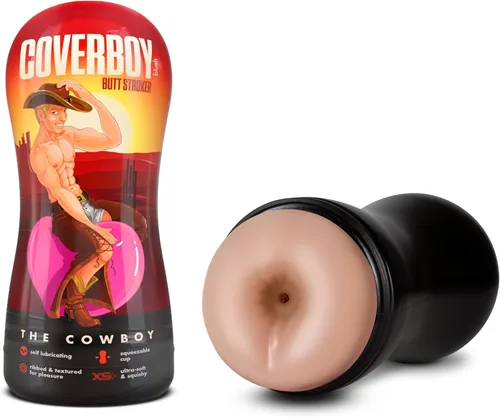Vista 11 de Blush Coverboy Bad Boy Next Door 7.5" Masturbador autolubricante de bolsillo, realista para hombres, manga con textura acanalada, sensación similar