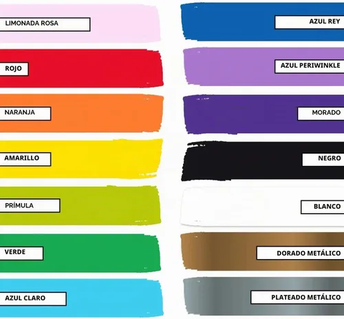 Vista 10 de TULIP Pintura para tela con brocha, 14 colores, permanente, suave y La caja del arco iris