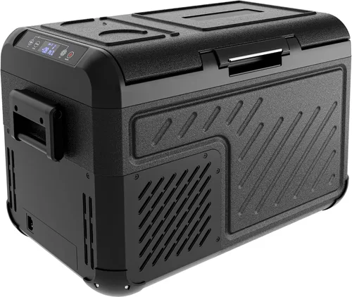 Vista 8 de EUHOMY Refrigerador de 12 voltios, 19 QT (18 L) congelador portátil, enfriador eléctrico -4℉~68℉, refrigerador de auto de 12V con puerta reversible