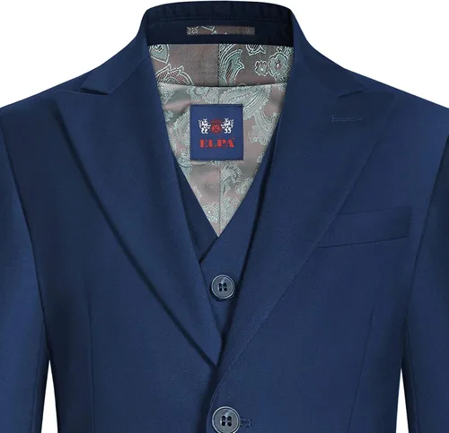 Vista 8 de ELPA ELPA Boys Tuxedo Suits Little Boys and Big Teen Youth Peak Lapel Formal Suits Set of 3 Pieces with Blazer Vest Pants