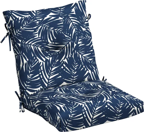 Vista 15 de Arden - Cojín copetudo para silla de comedor para exteriores, 21 x 40 Punto gris piedra