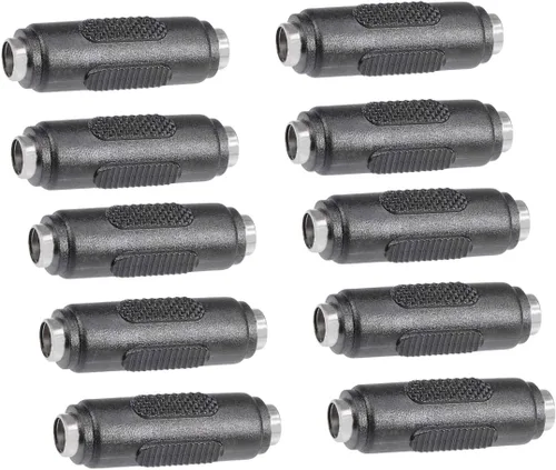 Vista 12 de 10 conectores BNC hembra a hembra y DC macho a macho de 0.217 in x 0.083 in, adaptador de conector de cable de alimentación de 12 V 5A, adaptador