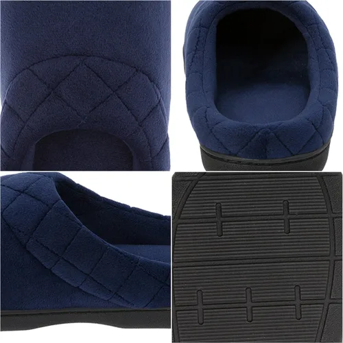 Vista 9 de Dearfoams Darcy - Pantuflas de velour de microfibra, tipo zueco con bordes acolchados, para mujer