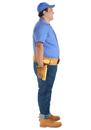 Vista 4 de Disfraz Disney Wreck It Ralph Fix It Felix para Hombre Talla Grande Multicolor