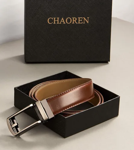 Vista 6 de CHAOREN Mens Dress Belt - Ratchet Belt Leather 1 14" Comfort Click - Perfect Companion to Mens Dress Shoes