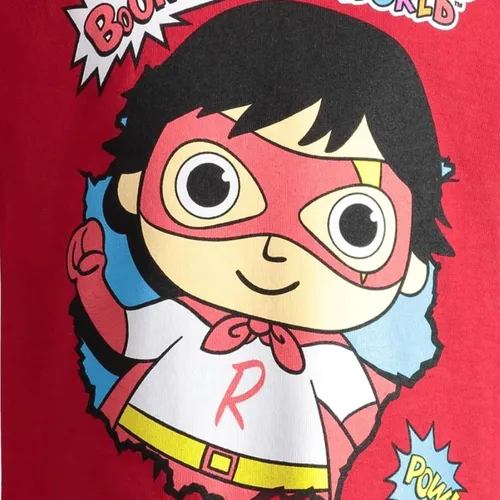 Vista 6 de RYANS WORLD Paquete de 2 camisetas gráficas Rojo