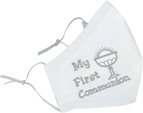 Vista 5 de Máscara facial, Pink Princess 100 % algodón, hecha en Estados Unidos, unisex, para niño