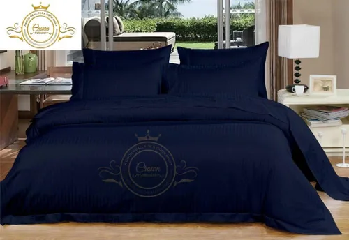 Vista 9 de Corona Collection Hotel beddings 600-thread-count Juego de sábana 100% algodón egipcio, 4 pieza Fit hasta 12" Deep Pocket todo Damask rayas elástica