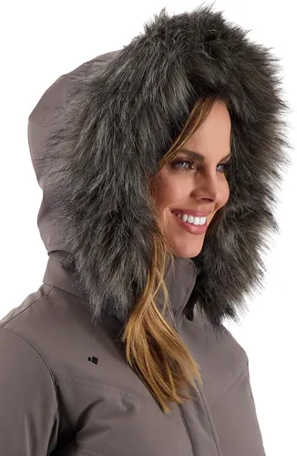 Vista 7 de Obermeyer Chaqueta Tuscany Elite para mujer color gris adecuado talla 4