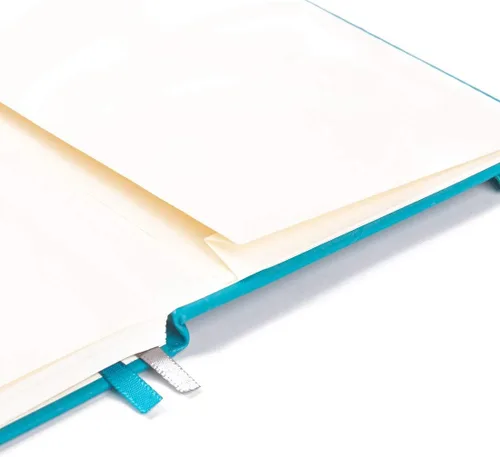 Vista 5 de Guissi Cuaderno clásico de cuadrícula de puntos, tapa dura A5, papel grueso sin ácidos de 2.82 oz/m², con bolsillo interior fino, piel sintética