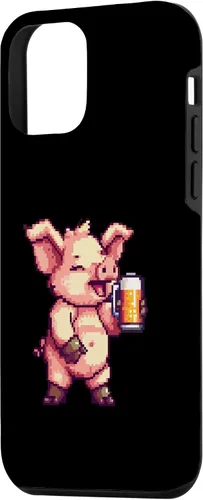 Vista 2 de iPhone 12 mini Pig Beer Party Comic Gamer Case