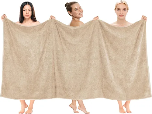 Vista 26 de Cotton Paradise Juego de 6 toallas, 100% algodón suave y absorbente turco para baño, 2 toallas de baño, 2 toallas de mano, 2 toallitas, juego