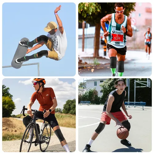 Vista 6 de Rodilleras de Voleibol rodilleras para Mujeres Niños Niñas, Rodilleras Suaves y Transpirables para Voleibol, Baile, Fútbol Americano, Yoga