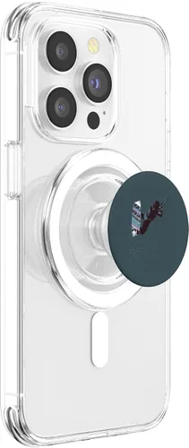 Vista 3 de Kitesurfing Action Kite And Surf Illustration PopSockets MagSafe PopGrip for iPhone