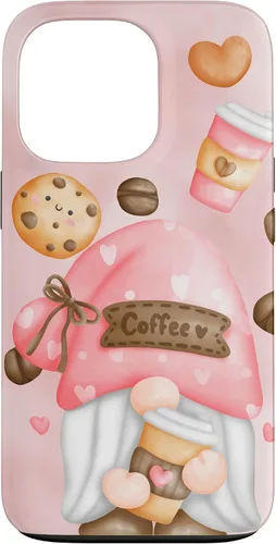 Vista 10 de Cute Coffee Gnomie for Garden Gnome Lovers and Gardener Case for iPhone 17