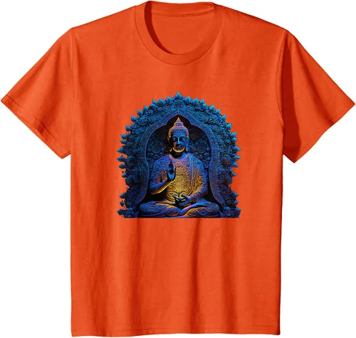 Vista 73 de Estatua de Buda Yoga Budismo Zen Buddhism Meditation T-Shirt Negro