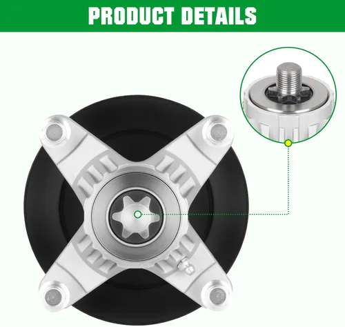 Vista 5 de 618-05137 Conjunto de husillo 918-05137 119-8445 apto para Cub Cadet/MTD cubierta de 54 pulgadas Z6600 RZT-L54KH RZT-L54KW RZT-S54, apto para Toro