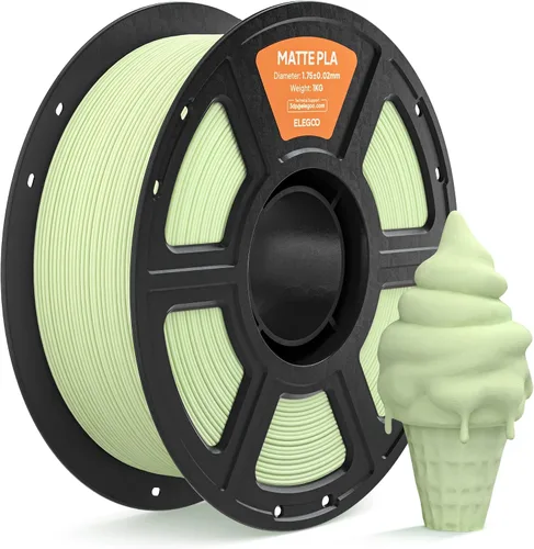 Vista 15 de ELEGOO Filamento de ácido poliláctico (PLA) mate 1.75mm Beige 1KG, filamento de impresora 3D de alta precisión, carrete de 1kg (2.2lbs) Compatible