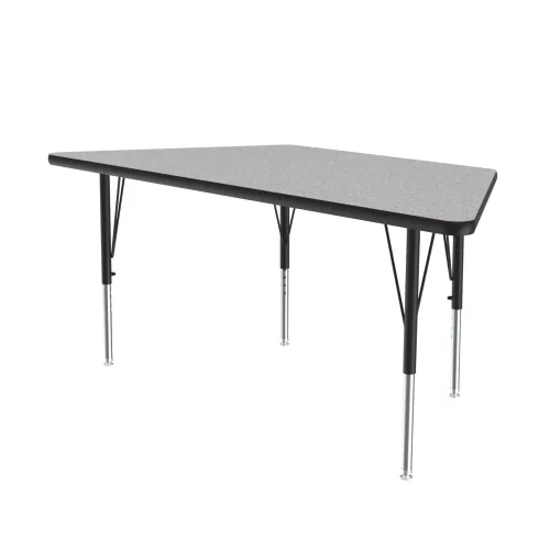 Vista 12 de Correll Mesa de Actividades Rectangular para Aula de 24"x36", Altura Ajustable (19"-29"), Granito Negro Laminado Térmico Fusionado Duradero