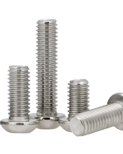 Vista 2 de IMScrews Tornillos de cabeza de vaso de 1/4-20 x 1 botón, acero inoxidable 304, unidad Allen hexagonal, paquete de 25