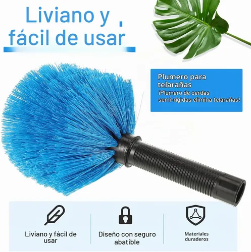 Vista 3 de Yinkin 9 piezas Twist on Cobweb Duster Brush Head Bulk