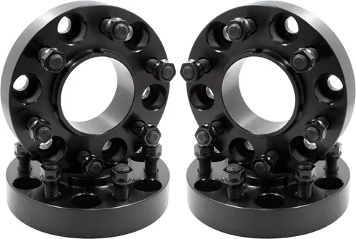 Vista 8 de Wheel Accessories Parts 2 Piezas Espaciadores de Rueda Centrados en el Buje 6x5.5 6x139.7mm 1.00 Pulgada de Grosor 78.1mm Buje M14x1.5 14x1.5 Rosca