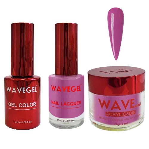 Vista 50 de WAVEGEL - Juego de gel de remojo, laca de uñas y polvo acrílico y polvo de inmersión a juego - Colección Queen - #001 Negro sedoso