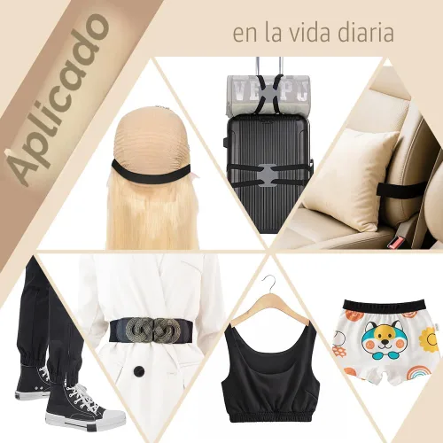 Vista 3 de Dreamlover Banda de peluca, banda elástica para coser, 1 pulgada x 6 yardas for Lace Front Wigs, Waistbands, DIY Crafts, Clean Cut without