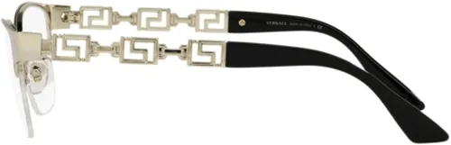 Vista 3 de Versace VE 1270 1002 Pillow - Gafas de sol de acero dorado con lente de demostración, Oro