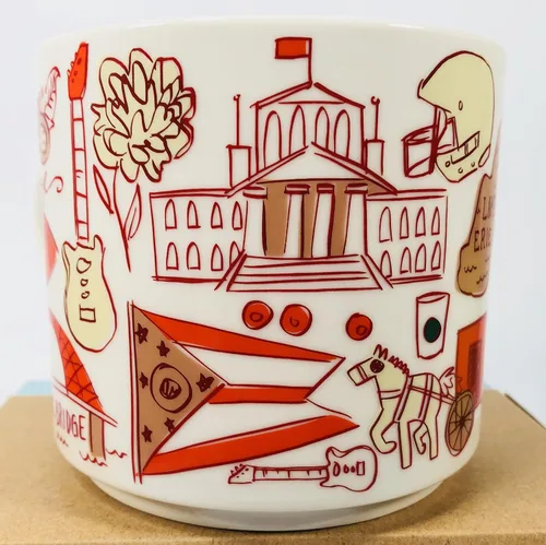 Vista 4 de Starbucks Taza de porcelana Ohio serie Been There Across the Globe Collection, 14 onzas