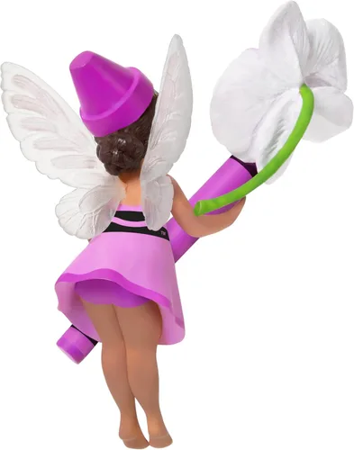 Vista 6 de Hallmark Keepsake Adorno de Navidad 2025, hada de orquídea Crayola, regalos para niños