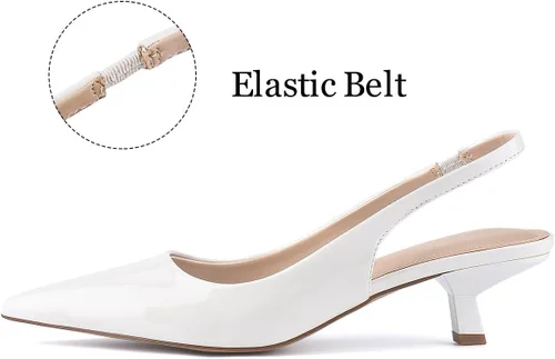 Vista 3 de JENN ARDOR Zapatos de vestir de tacón bajo para mujer, zapatos de vestir para gatitos, sandalias de tacón elegante, zapatos casuales de moda